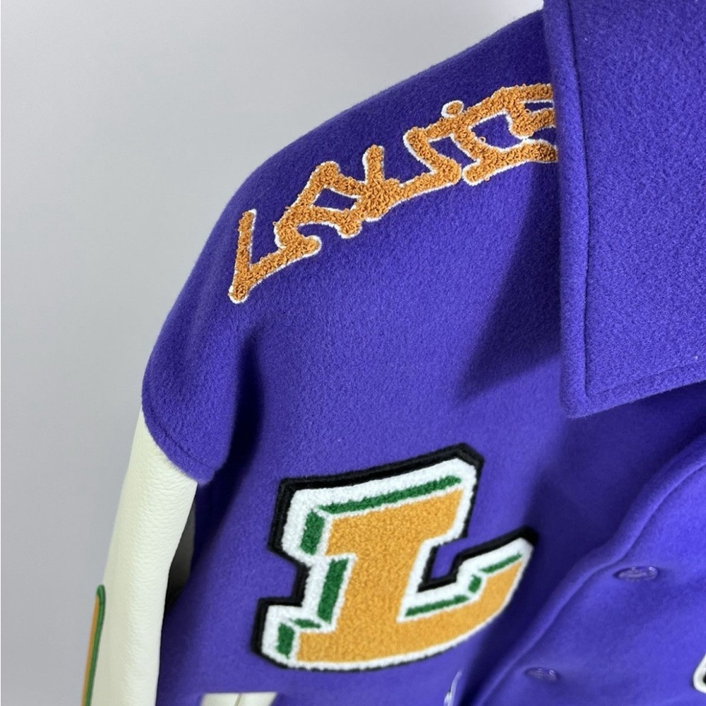 Multi-Patches Mixed Leather Varsity Blouson Louis Vuitton Xl